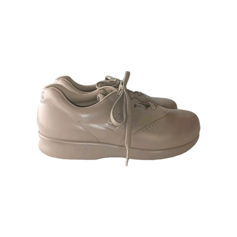 SAS Free Time Womens Sz 8.5 Mocha Beige Leather Tripad Comfort Walking Shoes USA